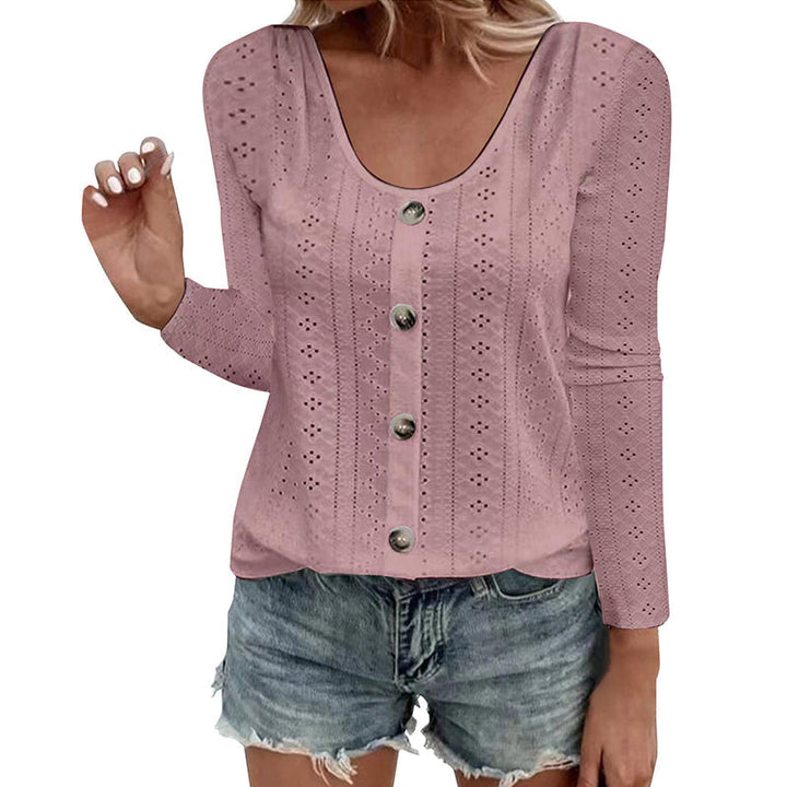 Aelwen - Blusa a girocollo dal tocco morbido