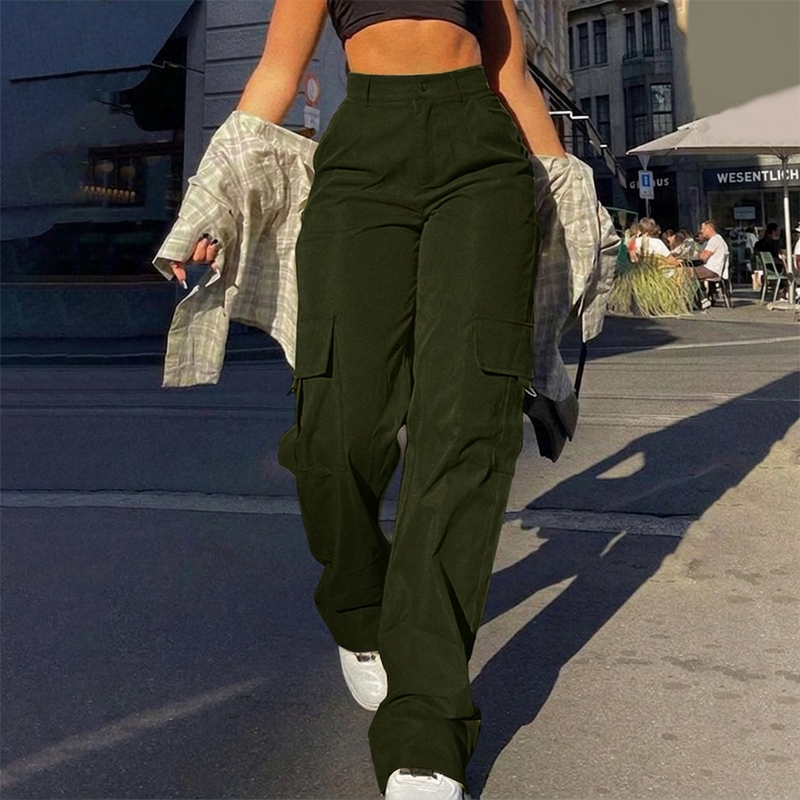 Liana - Pantaloni cargo morbidi al tatto