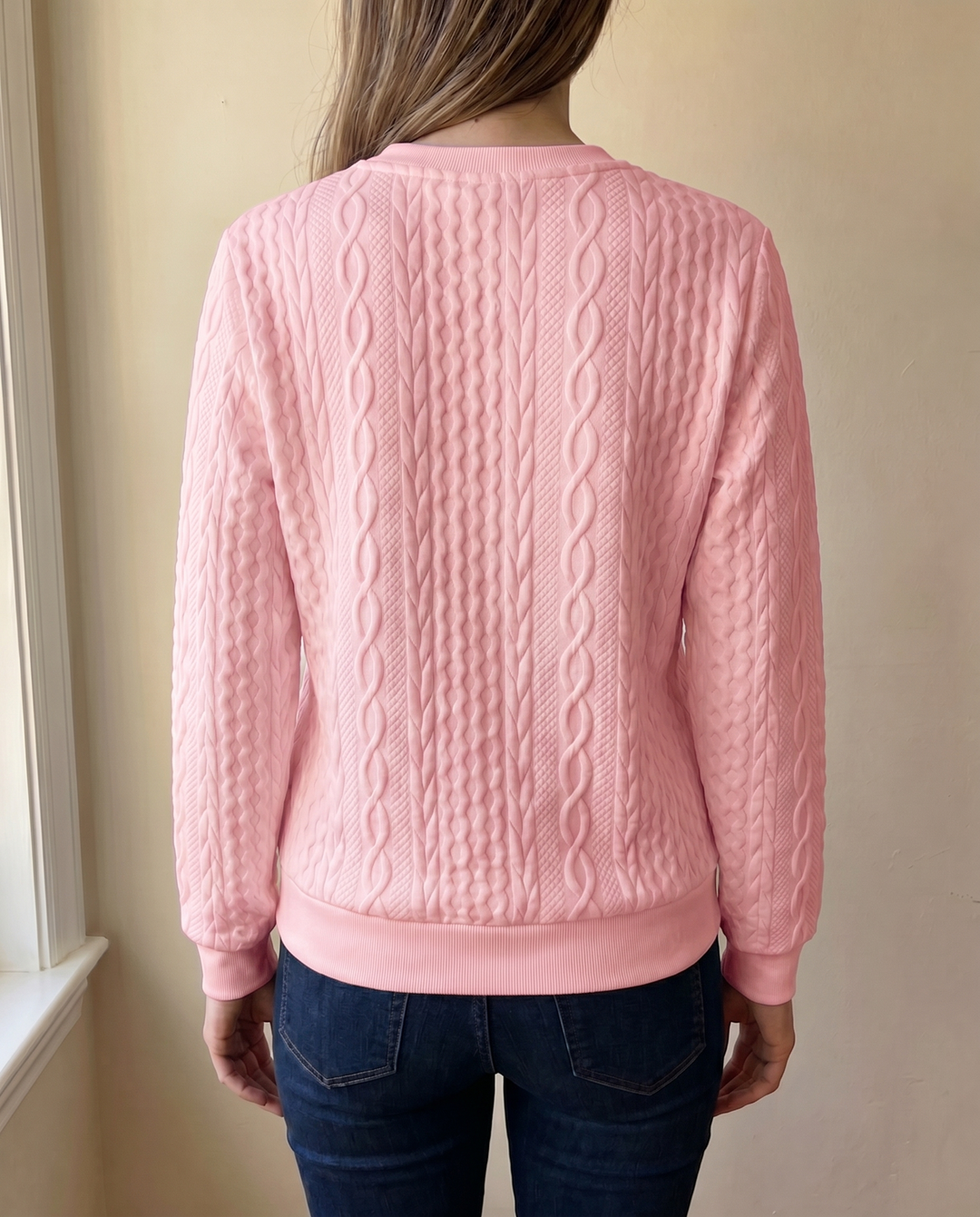 Darla - Maglione con zip a lavorazione testurizzata